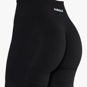 AUROLA Women's Workout Shorts High Waist Seamless Running Gym Yoga Shorts Black
